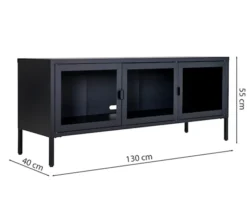 Szafka RTV Centho 130 cm czarna