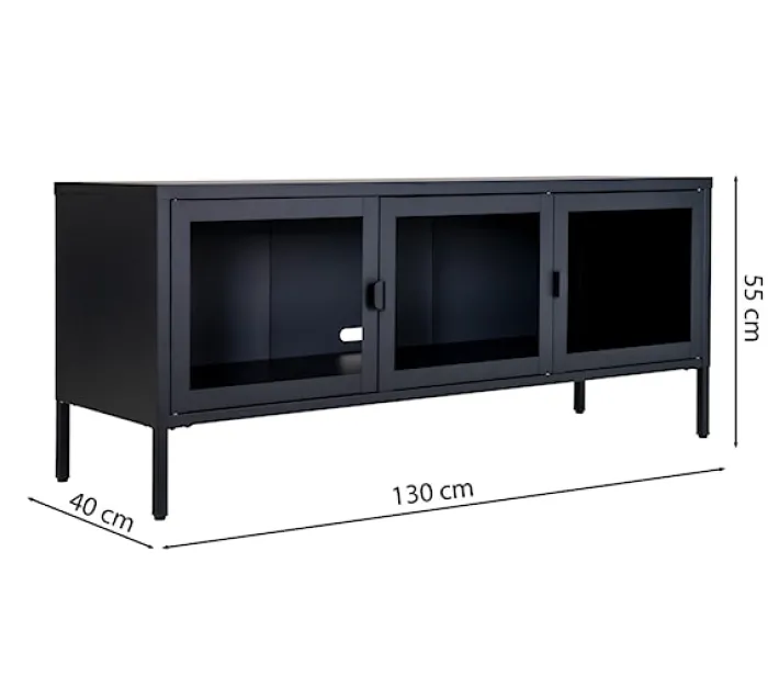 Szafka RTV Centho 130 cm czarna