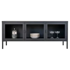 Szafka RTV Centho 130 cm czarna