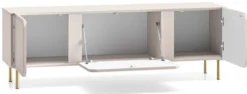 Szafka RTV dwudrzwiowa Loppa z klapą 160 cm Kaszmir