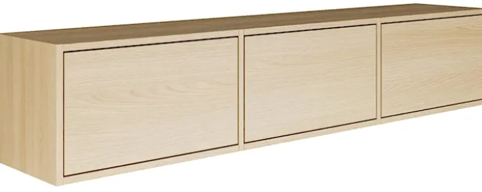 Szafka RTV Framme wisząca z trzema klapami 150 cm dąb lindberg