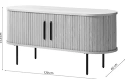 Szafka RTV Gativel 120 cm dąb czarny