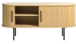 Szafka RTV Gativel 120 cm lamele dąb naturalny