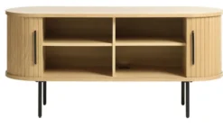 Szafka RTV Gativel 120 cm lamele dąb naturalny