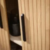 Szafka RTV Gativel 180 cm lamele dąb naturalny