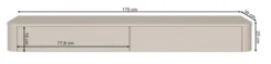 Szafka RTV Luvio Slim wisząca 175 cm kaszmir