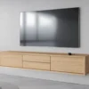 Szafka RTV Moddern 180 cm z szufladami i opcją powieszenia dąb olejowany