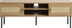 Szafka RTV Mogest 120 cm beżowa plecionka boho