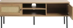 Szafka RTV Mogest 120 cm beżowa plecionka boho