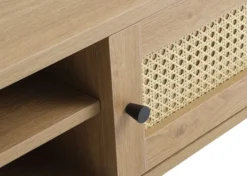 Szafka RTV Mogest 120 cm beżowa plecionka boho