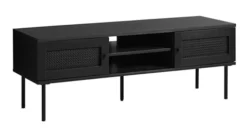 Szafka RTV Mogest 120 cm czarna plecionka boho