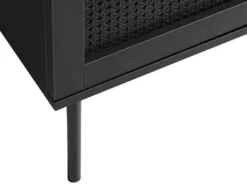 Szafka RTV Mogest 120 cm czarna plecionka boho