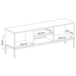Szafka RTV Monne 153 cm beżowa vintage