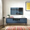 Szafka RTV Monne 153 cm granatowa vintage