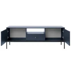 Szafka RTV Monne 153 cm granatowa vintage