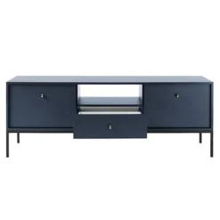 Szafka RTV Monne 153 cm granatowa vintage