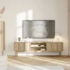 Szafka RTV Neksto z dwiema szufladami 170 cm Dąb olejowany
