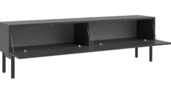 Szafka RTV Nolie 175 cm stojąca Jesion Portland Czarny