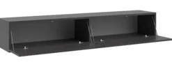 Szafka RTV Nolie 175 cm wisząca Jesion Portland Czarny