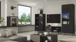 Szafka RTV Perila 100 cm czarna