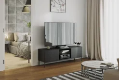 Szafka RTV Perila 150 cm czarna