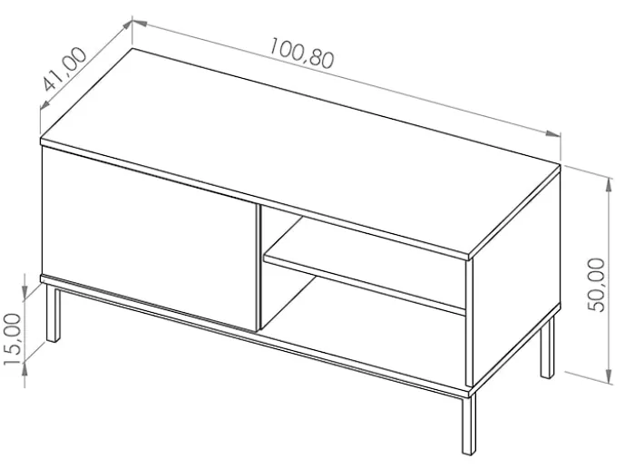 Szafka RTV Perila 100 cm hikora