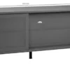 Szafka RTV Sonaves 160 cm metalowa z przesuwnymi drzwiami szara