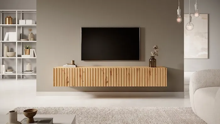 Szafka RTV Telire 175 cm dąb artisan lamele