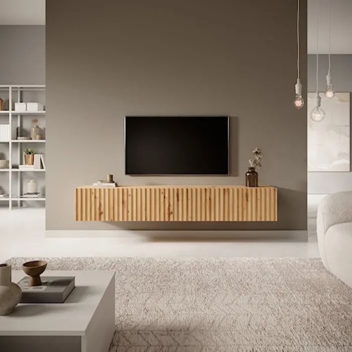 Szafka RTV Telire 175 cm dąb artisan lamele