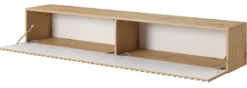 Szafka RTV Telire 175 cm dąb artisan lamele