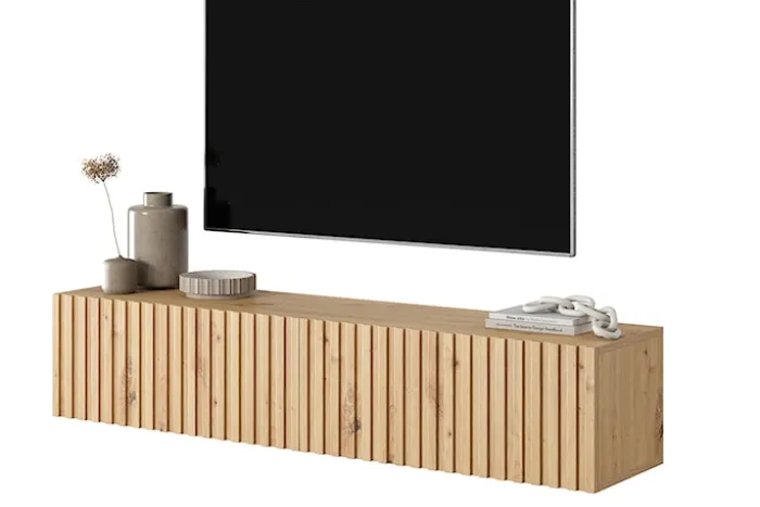 Szafka RTV Telire 138,6 cm dąb artisan lamele