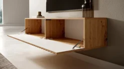 Szafka RTV Telire 138,6 cm dąb artisan lamele