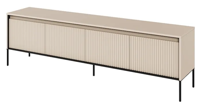 Szafka RTV Trend 193 cm z LED Beżowa