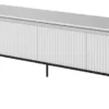Szafka RTV Trend 193 cm z LED Biała