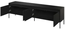 Szafka RTV Trend 193 cm z LED Czarna
