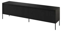 Szafka RTV Trend 193 cm z LED Czarna