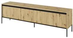 Szafka RTV Trend 193 cm z LED Dąb artisan