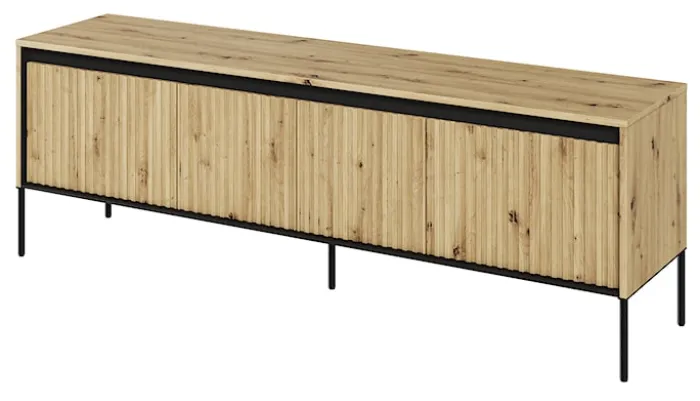Szafka RTV Trend 167 cm z LED Dąb artisan