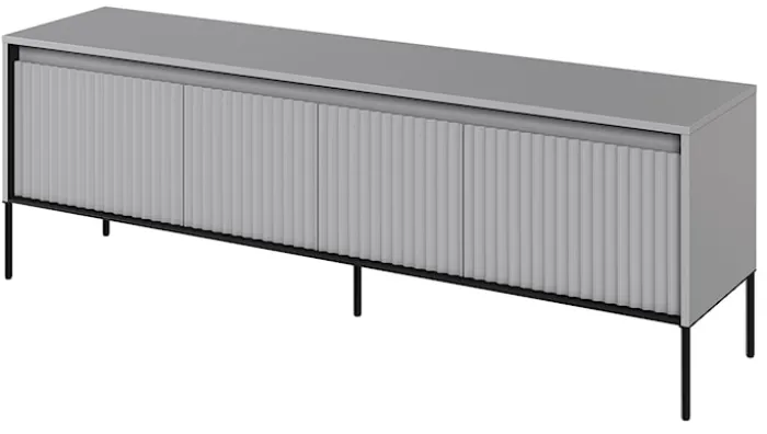 Szafka RTV Trend 167 cm z LED Szara