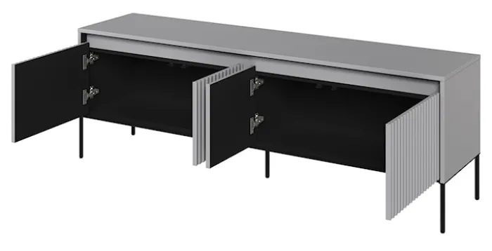 Szafka RTV Trend 167 cm z LED Szara