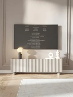Szafka RTV trzydrzwiowa Fiorra 144 cm kaszmir