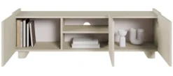 Szafka RTV trzydrzwiowa Fiorra 144 cm kaszmir