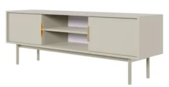 Szafka RTV Viviaro dwudrzwiowa z wnękami 154 cm kaszmir