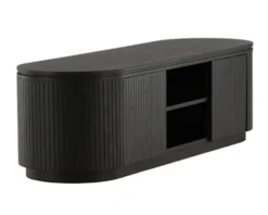 Szafka RTV Vulnutter 160 cm dąb czarny/lamele