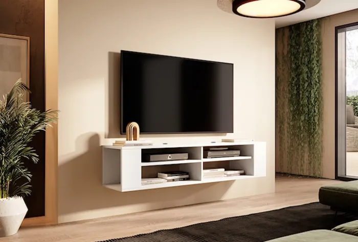 Szafka RTV Wall 140 cm Biały