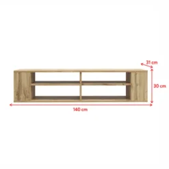 Szafka RTV Wall 140 cm Czarny