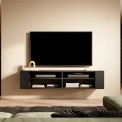 Szafka RTV Wall 140 cm Czarny