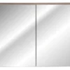 Szafka wisząca Olimmi z lustrem 80 cm szara / dąb santa