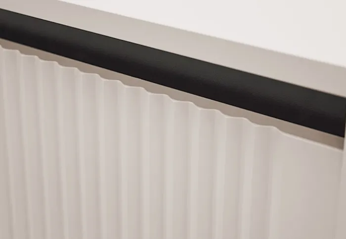 Szafka wisząca Osaka z ryflowanym frontem 46 cm beż piaskowy