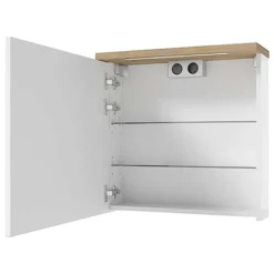 Szafka wisząca Saeli 60x60x20cm z lustrem